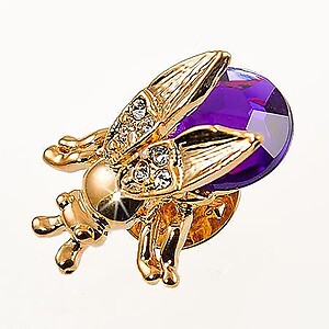 PA252: Crystal Moving Wing Bee Pin (6 Colors Available)