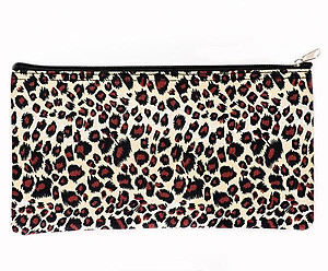 LL18G:Leopard / Cheetah/Giraffe Print Money Bag