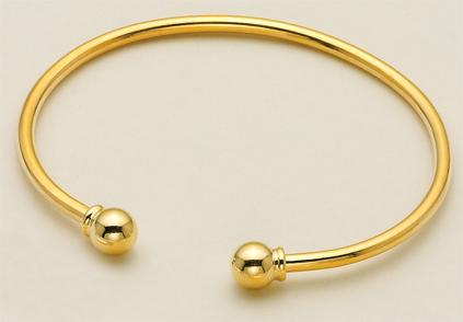 BR100G: Gold Charm Holder Bracelet