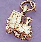 CH45: Train Charm in Gold or Silver