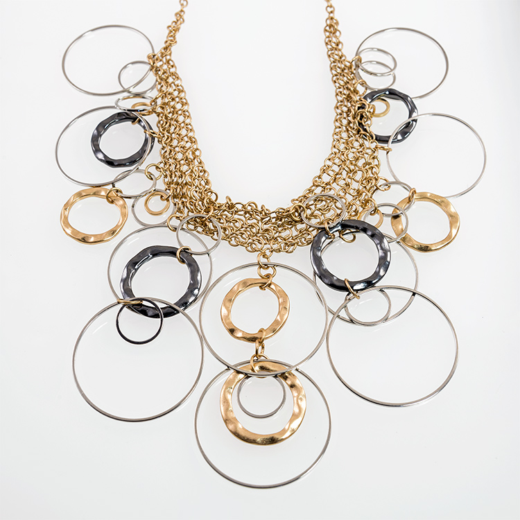 SN295: Exotic Two Tone Necklace