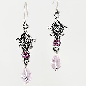 EA435PK: Pink Chandelier Earrings