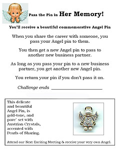 Pass the Pin Angel Promotion Flyer