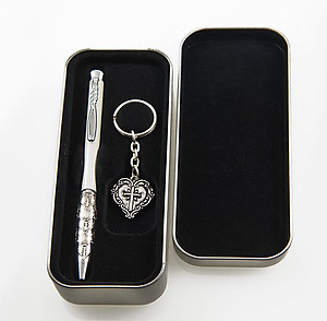 AB136: Christian Pen and Keychain Set
