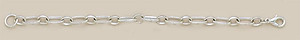 BR150S: Silver Bracelet with Heart Charm