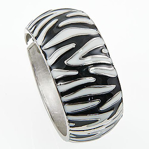 BR267: Black and White Zebra Bracelet