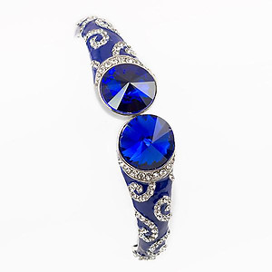 BR346: Elegant Dark Sapphire Bracelet