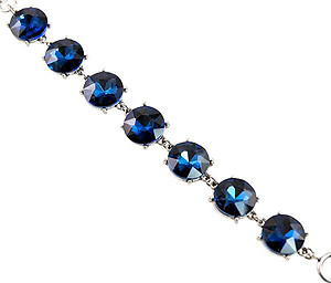 BR505: Austrian Crystal Sapphire Bracelet