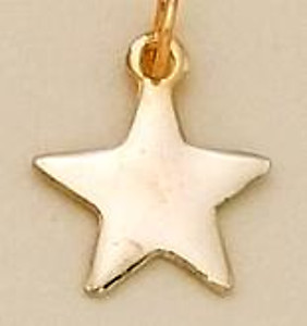 CH164: Solid GOLD or SILVER Star Charm