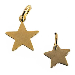 CH164: Solid GOLD or SILVER Star Charm