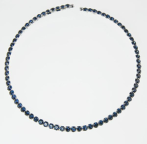 CL108: Austrian Crystal Collar (Clear or Blue)