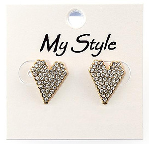 CL204: Crystal Heart Earrings