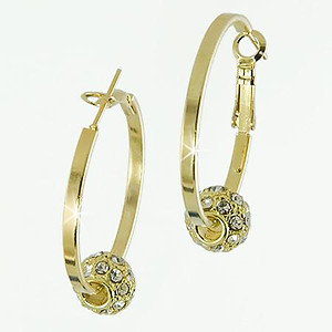 EA459: Austrian Crystal Earrings (in Gold or Silver)