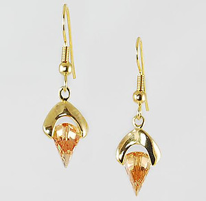 EA477T: CZ Amber Fantasy Earrings or Necklace