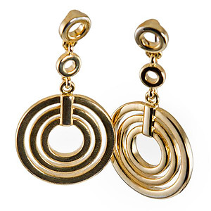 EA611: Golden Circle of Excellence Earrings