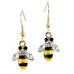 EA670: Cute Bee Earrings