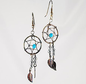 CL40: Native American / Western Dream Catcher Earrings