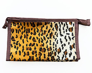 LL27: Leopard Cheetah Cosmetic Bag