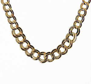 NA248: Gold Tiffany Style Necklace