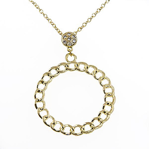 NA266: Gold or Silver Circle of Excellence Necklace