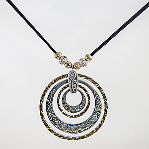 NA288: Exotic Two Tone Necklace 