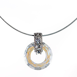 NA354: AB Crystal Circle of Excellence Necklace