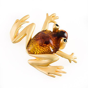 PA619: Golden Frog Pin