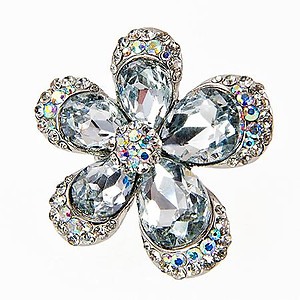 RA118: Dazzling Floral Stretch Ring