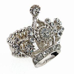RA145: Crystal Crown Ring