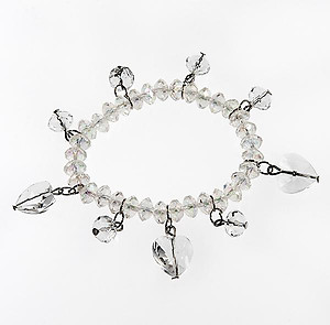 SN12C: Clear Crystal Bracelet and Earrings