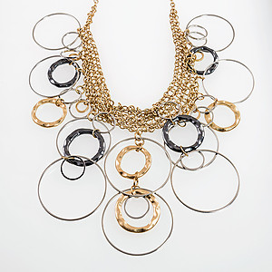 SN295: Exotic Two Tone Necklace