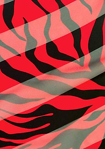 SS09R: Red or Fuchsia Zebra Scarf Bandanna Mask