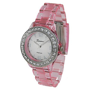 WA102: Pink Crystal Rolex Style Watch