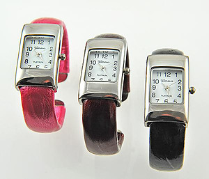 WA99: Pink, Red, Black Cuff Watch