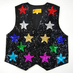 VE85: Color Stars Sequin Vest