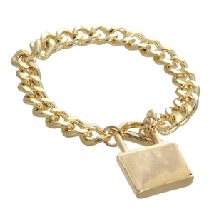 BR393: Designer Inspired Charm Bracelet Silver or Gold