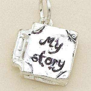 CH180SR: Silver My Story Book Charm