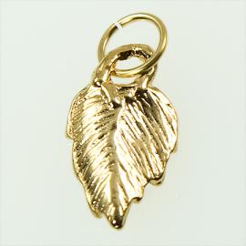 CH48: Leaf Charm in Silver or Gold