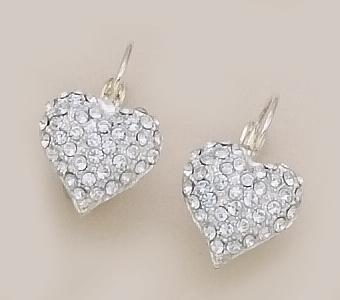 EA261S: Crystal Heart Earrings