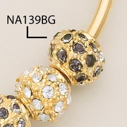 NA139BG: Crystal Fireball In Gold or SilverFireball