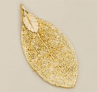 NA660R: Gold Dipped Rose Leaf