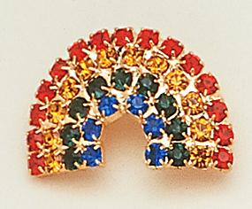 PA195: Crystal Rainbow Pin