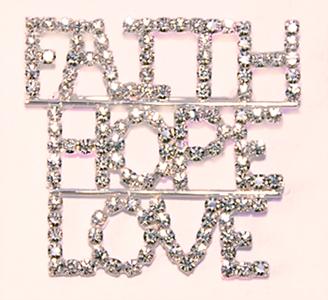 PA347: Faith-Hope-Love Crystal Pin