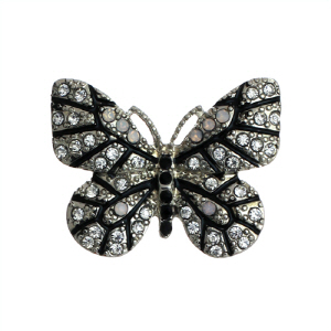 PA655: Austrian Crystal Butterfly Pin