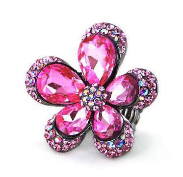 RA118: Dazzling Floral Stretch Ring