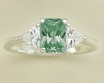 RA96: Emerald CZ Ring