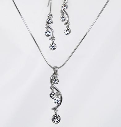 SNT127: Journey Style Necklace & Earrings Set