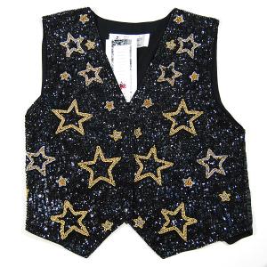 VE163: Starry Night Sequin Vest