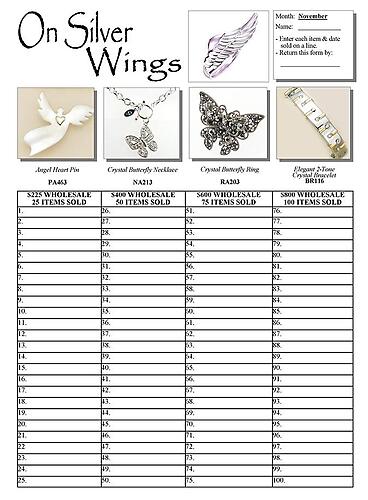 Nov: On Silver Wings Contest Flyer