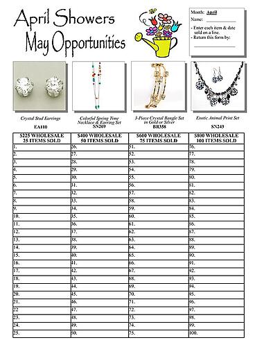 April Showers May Opportunities Contest Flyer